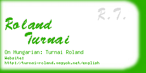 roland turnai business card